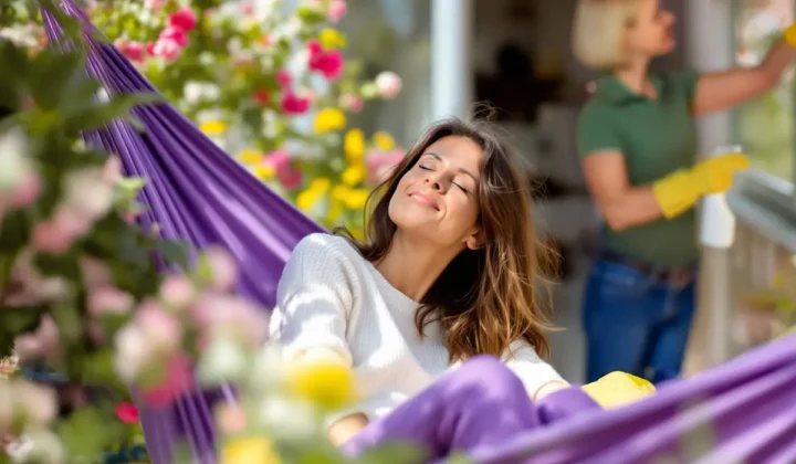 Hammock Young Woman Koeln